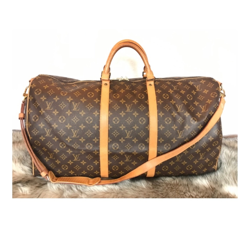 100% Auth Louis Vuitton Keepall Bandouliere 60